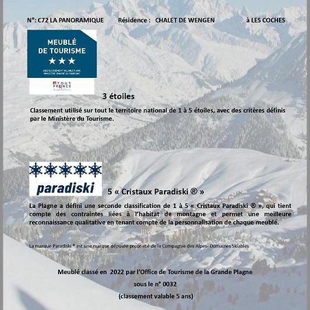 Les Chalets De Wengen - La Panoramique La Plagne Bagian luar foto